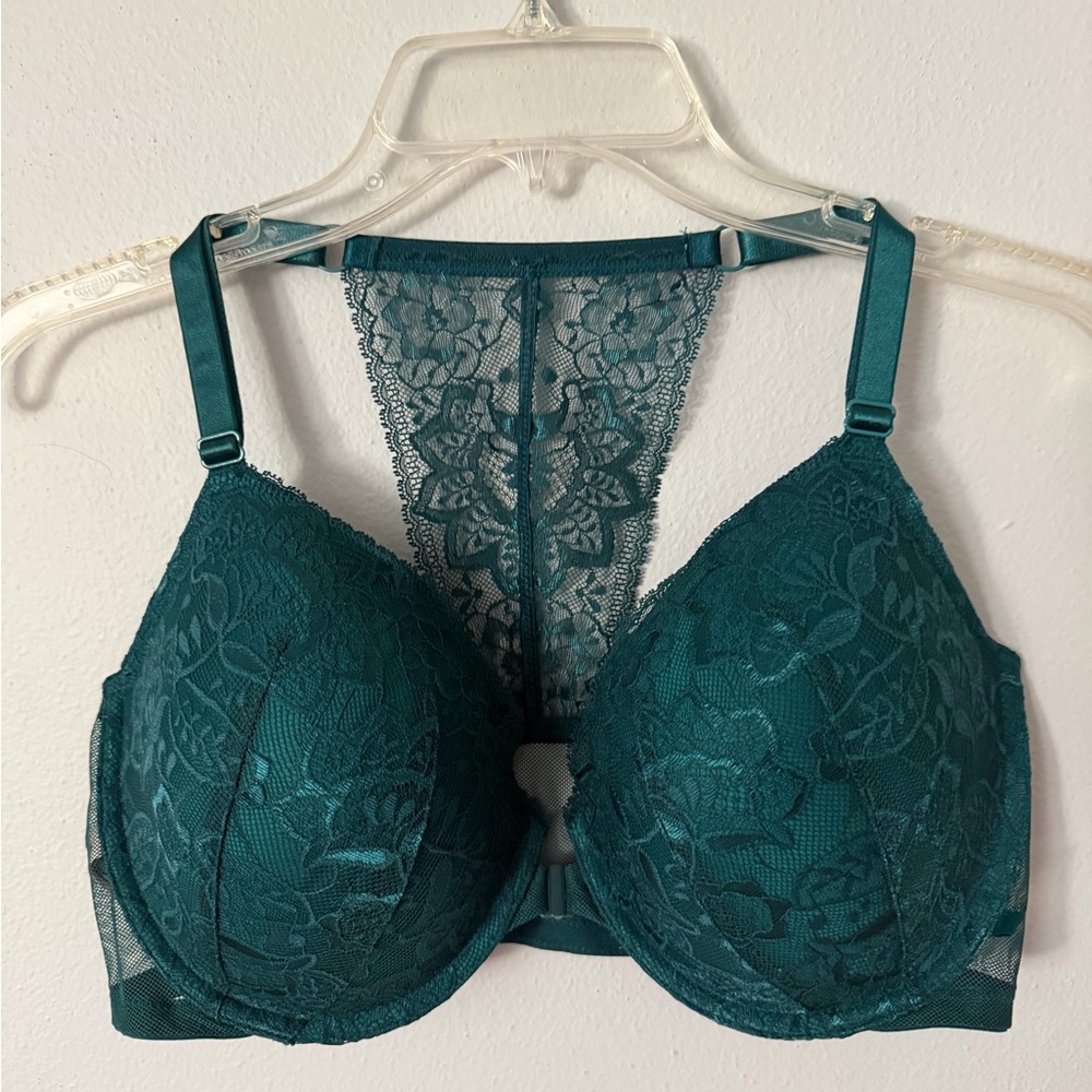 Victoria's Secret Deep Teal Lace Bra